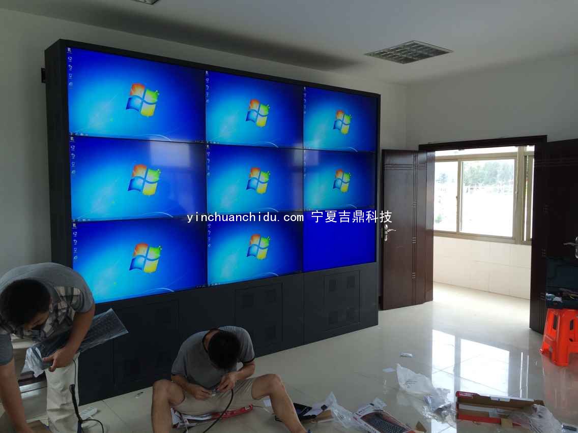 银川液晶拼接屏落地式机柜式安装图 银川液晶拼接屏落地式机柜式安装图